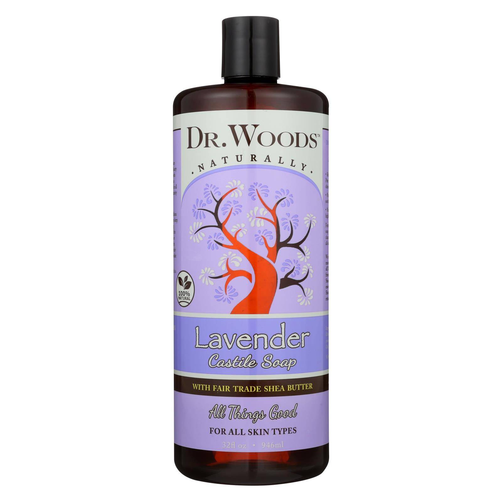 Dr. Woods Shea Vision Soothing Lavender Castile Soap - 32 Oz | OnlyNaturals.us