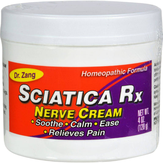 Dr. Zang Sciatica Rx Nerve Cream Homeopathic Formula - 4 Oz | OnlyNaturals.us