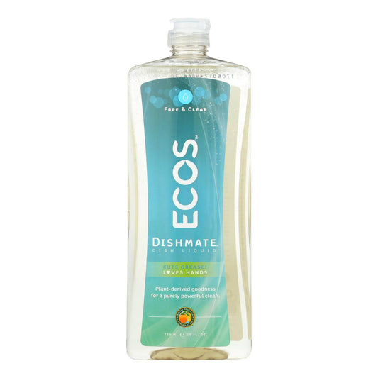 Earth Friendly Dishmate - Free And Clear - Case Of 6 - 25 Fl Oz | OnlyNaturals.us