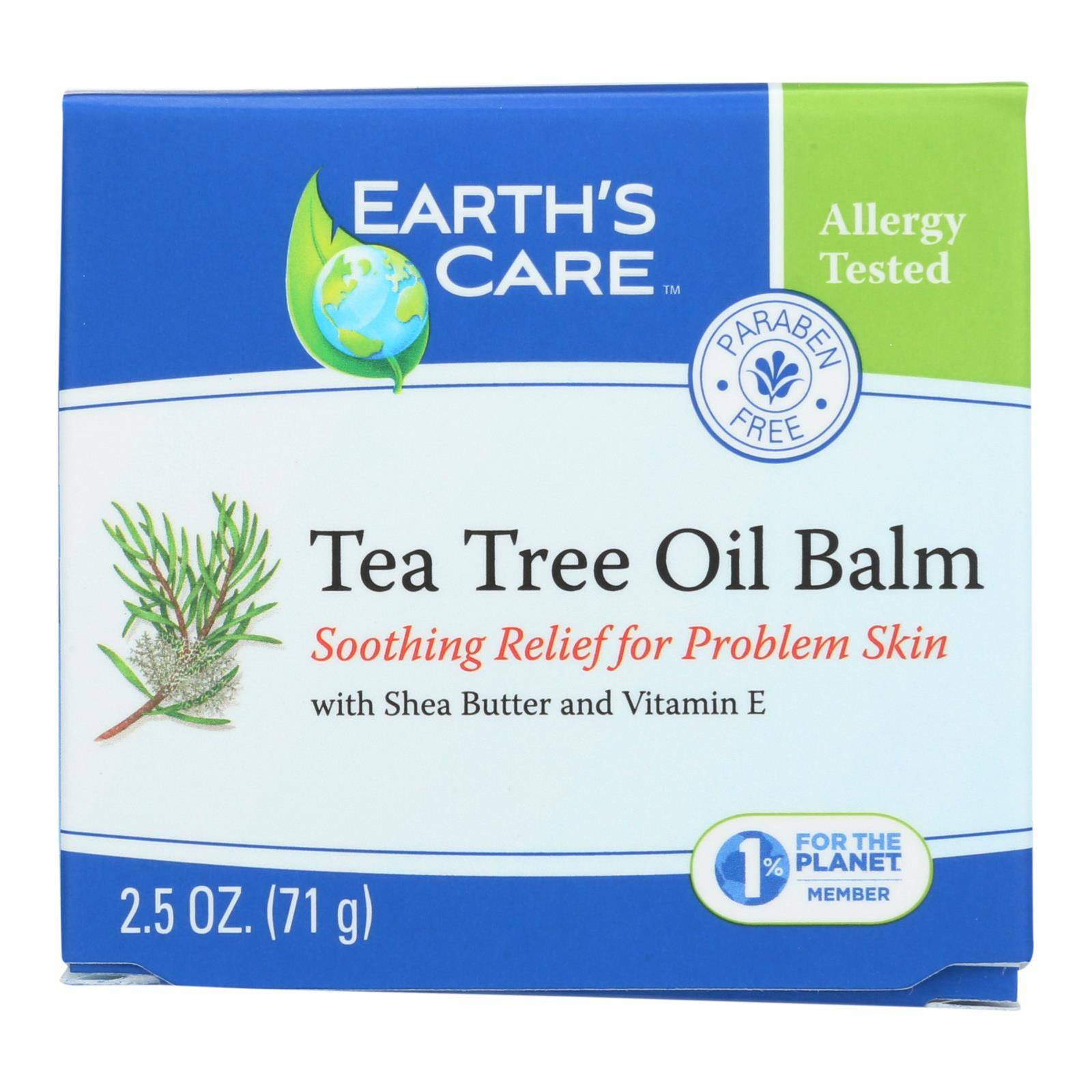 Earth's Care Tea Tree Oil Balm - 2.5 Oz | OnlyNaturals.us