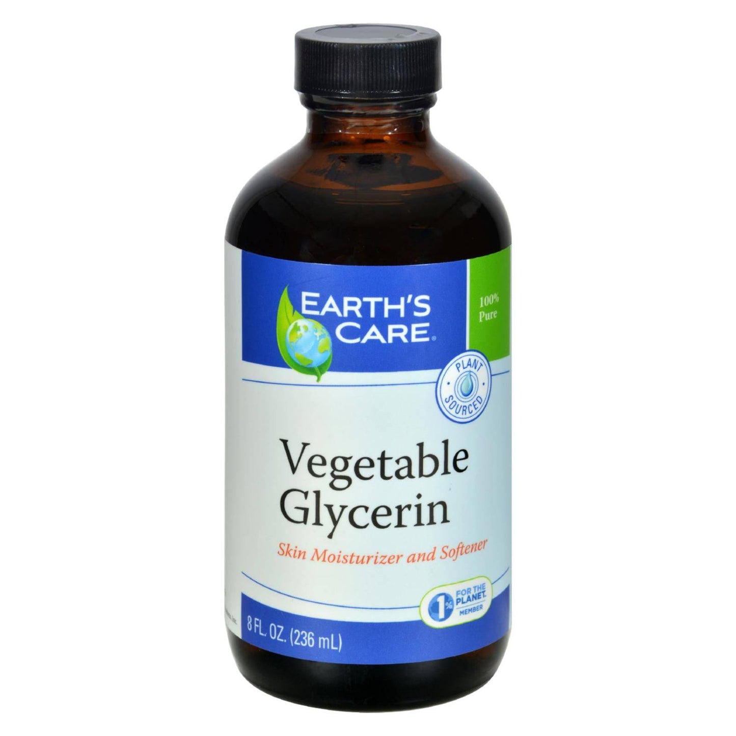 Earth's Care 100% Natural Vegan Glycerin - 8 Fl Oz | OnlyNaturals.us