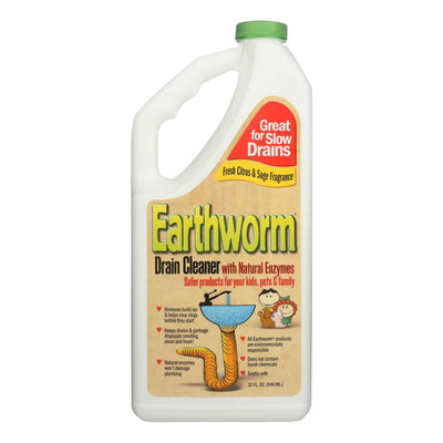 Earthworm Drain Cleaner - Case Of 6 - 32 Fl Oz. | OnlyNaturals.us