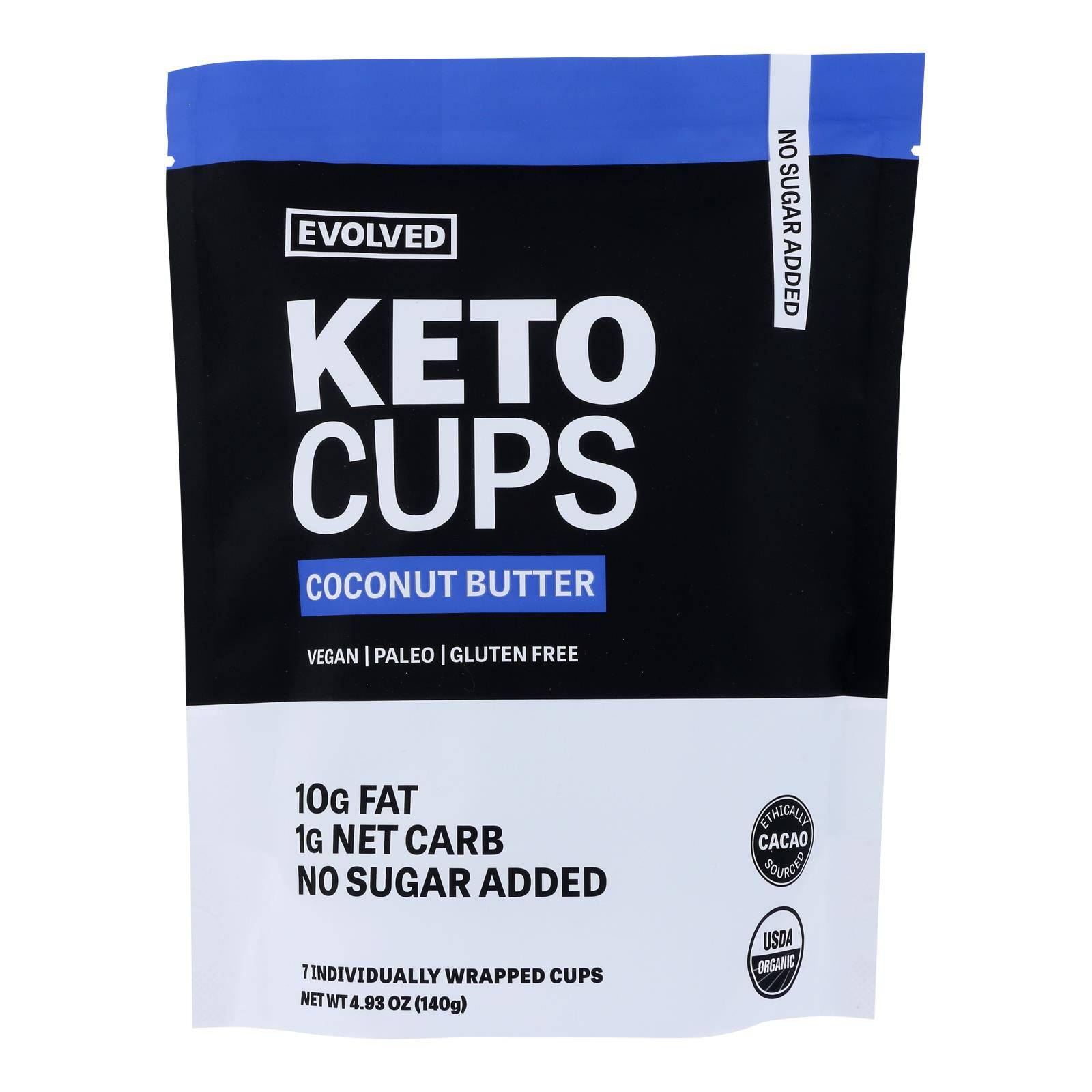 Evolved - Keto Cups Og2 Coconut Btr - Cs Of 6-4.93 Oz | OnlyNaturals.us