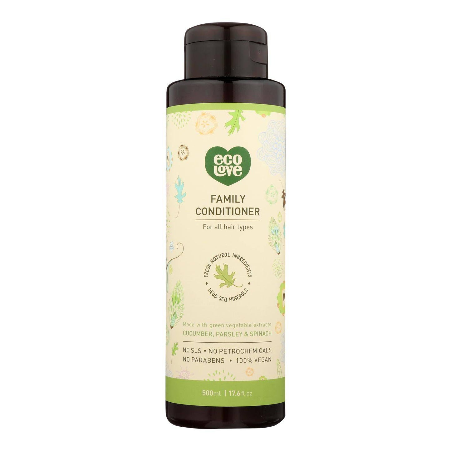 Buy Ecolove Conditioner - Green Vegetables Family Conditioner For All Hair Types - Case Of 1 - 17.6 Fl Oz.  at OnlyNaturals.us