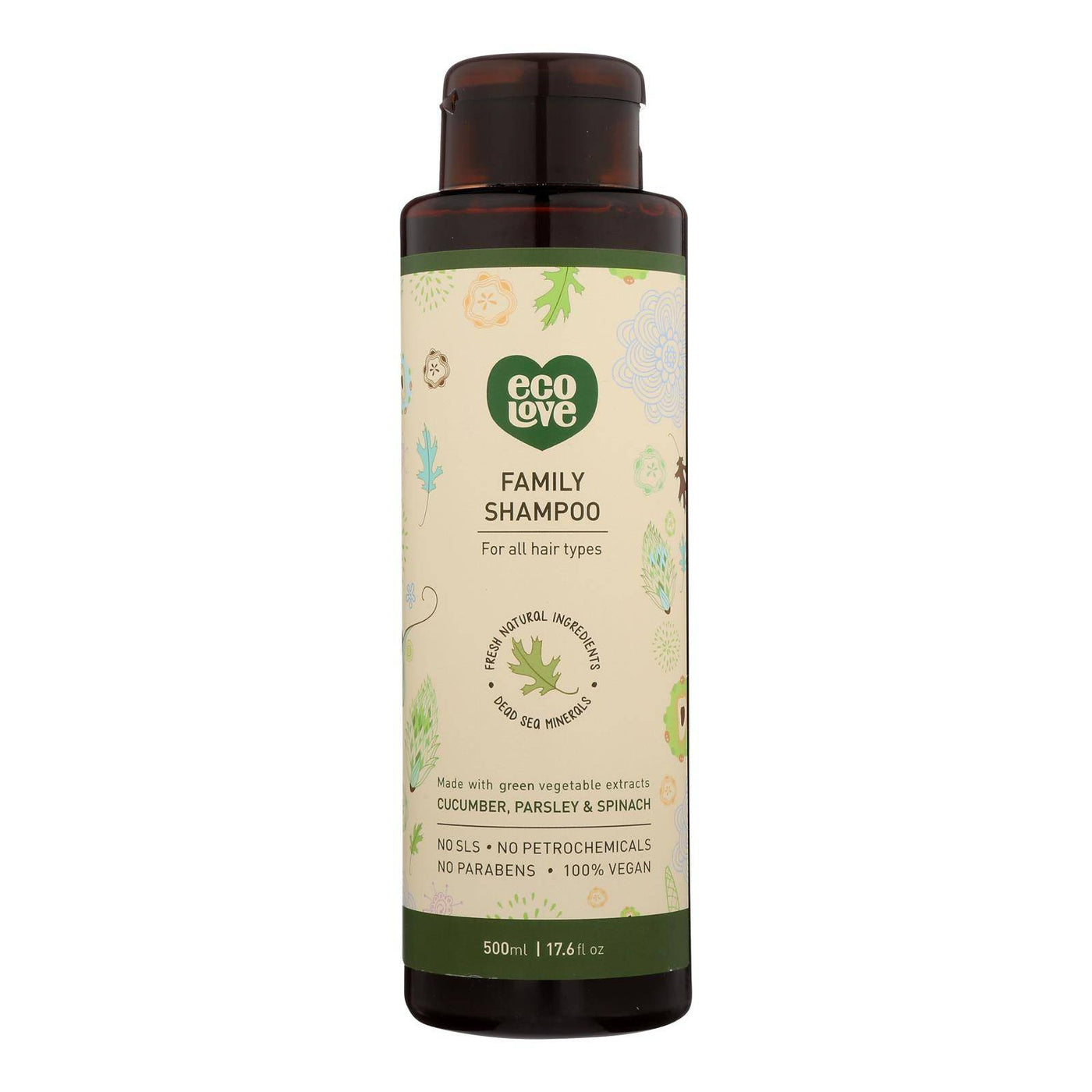 Buy Ecolove Shampoo - Green Vegetables Family Shampoo For All Hair Types - Case Of 1 - 17.6 Fl Oz.  at OnlyNaturals.us
