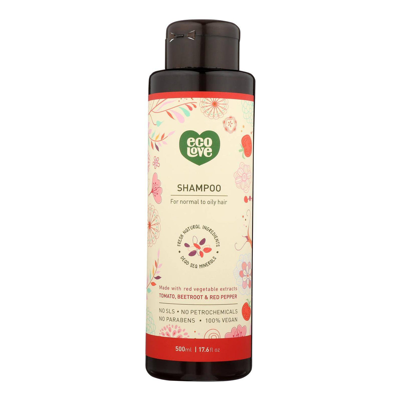 Buy Ecolove Shampoo - Red Vegetables Shampoofor Normal To Oily Hair - Case Of 1 - 17.6 Fl Oz.  at OnlyNaturals.us