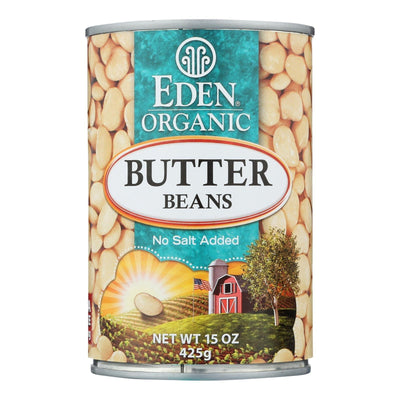 Eden Foods Butter Beans Organic - Case Of 12 - 15 Oz. | OnlyNaturals.us