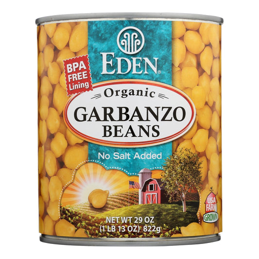 Buy Eden Foods Organic Garbanzo Beans - Case Of 12 - 29 Oz.  at OnlyNaturals.us