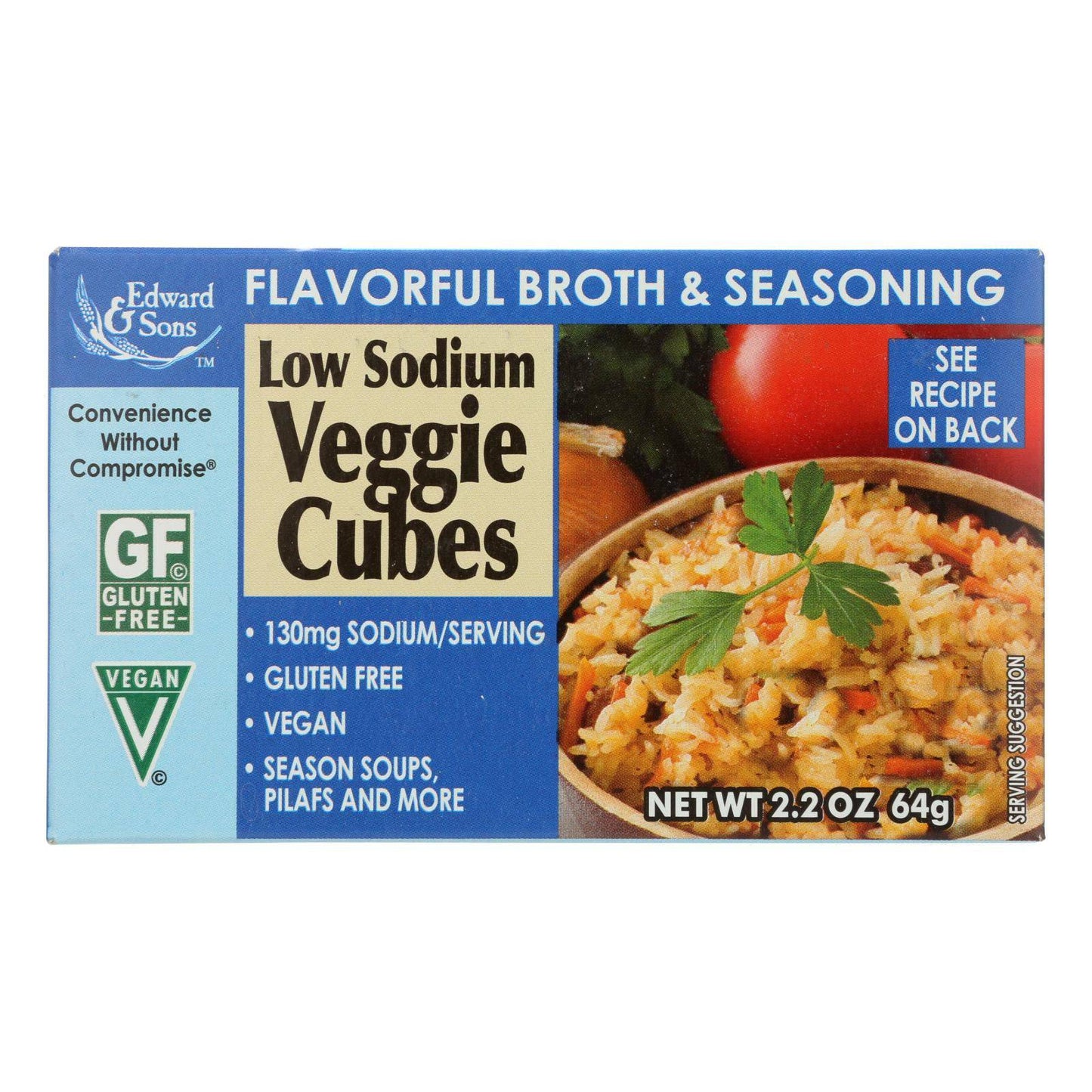 Buy Edwards And Sons Natural Bouillon Cubes - Veggie - Low Sodium - 2.2 Oz - Case Of 12  at OnlyNaturals.us