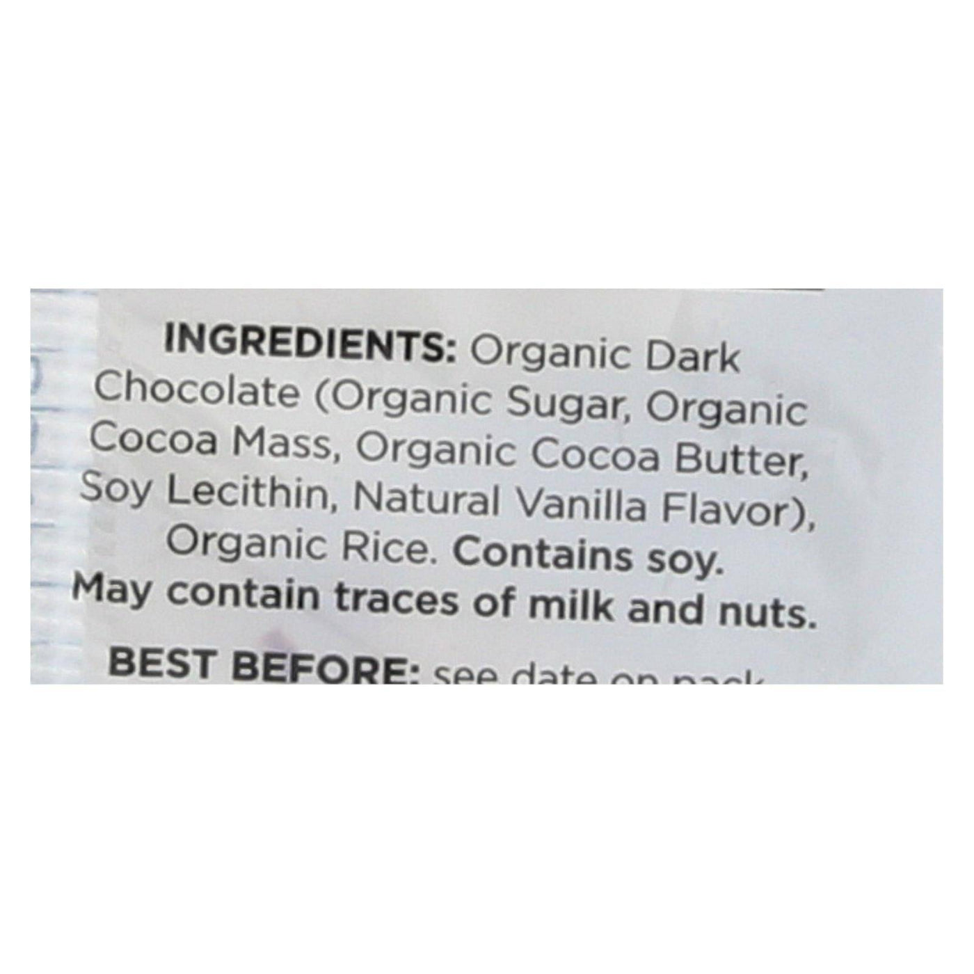Buy Element Organic Dipped Rice Cakes - Dark Chocolate - Case Of 6 - 3.5 Oz  at OnlyNaturals.us