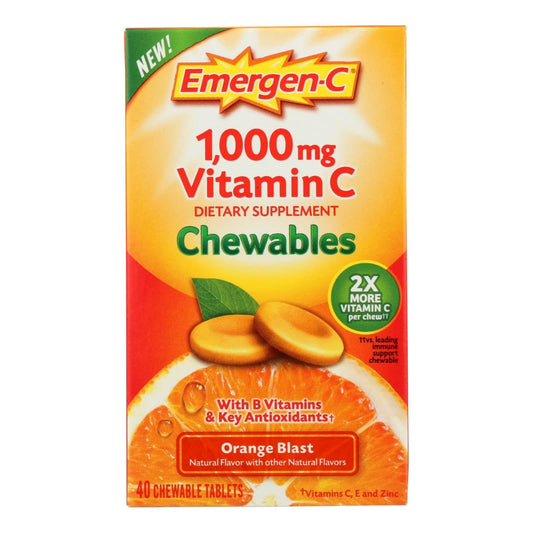 Buy Emergen-c - Chewables Orange Blast - 1 Each - 40 Ct  at OnlyNaturals.us