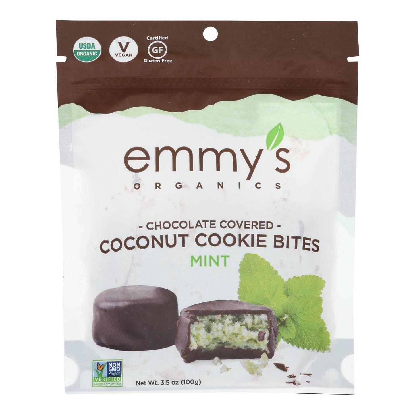 Emmy's Organics - Bites Chocolate Covrd Mint - Case Of 6 - 3.5 Oz | OnlyNaturals.us