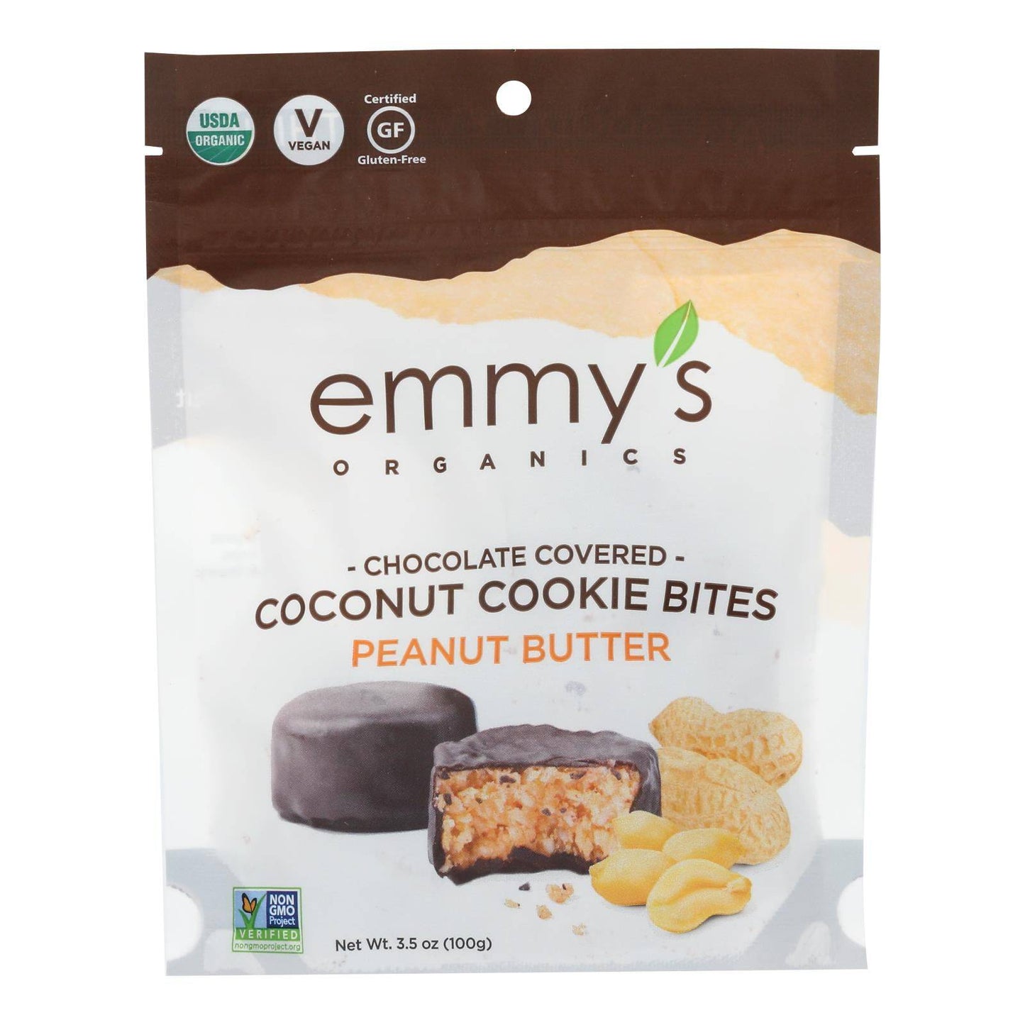Emmy's Organics - Bites Chocolate Cvrd Peanut Butter - Case Of 6 - 3.5 Oz | OnlyNaturals.us