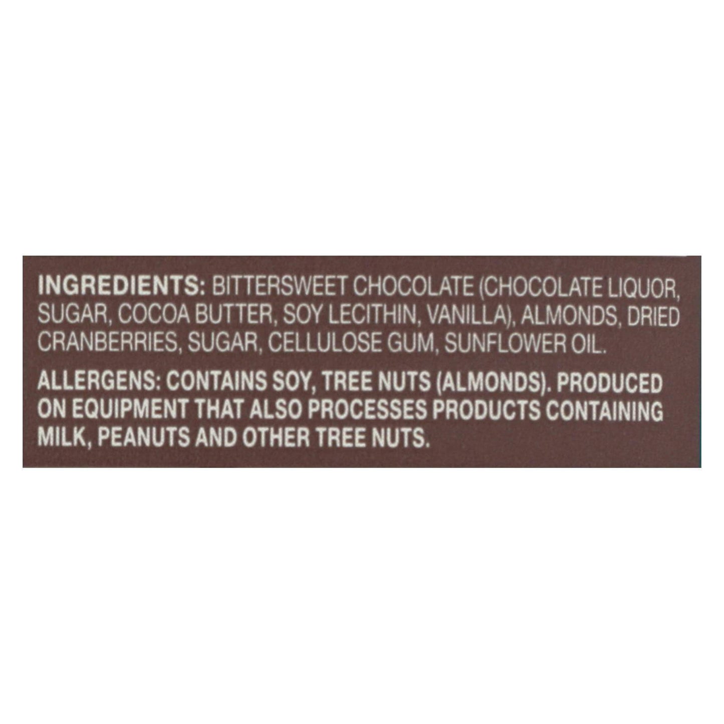 Buy Endangered Species Natural Chocolate Bars - Dark Chocolate - 72 Percent Cocoa - Cranberries And Almonds - 3 Oz Bars - Case Of 12  at OnlyNaturals.us