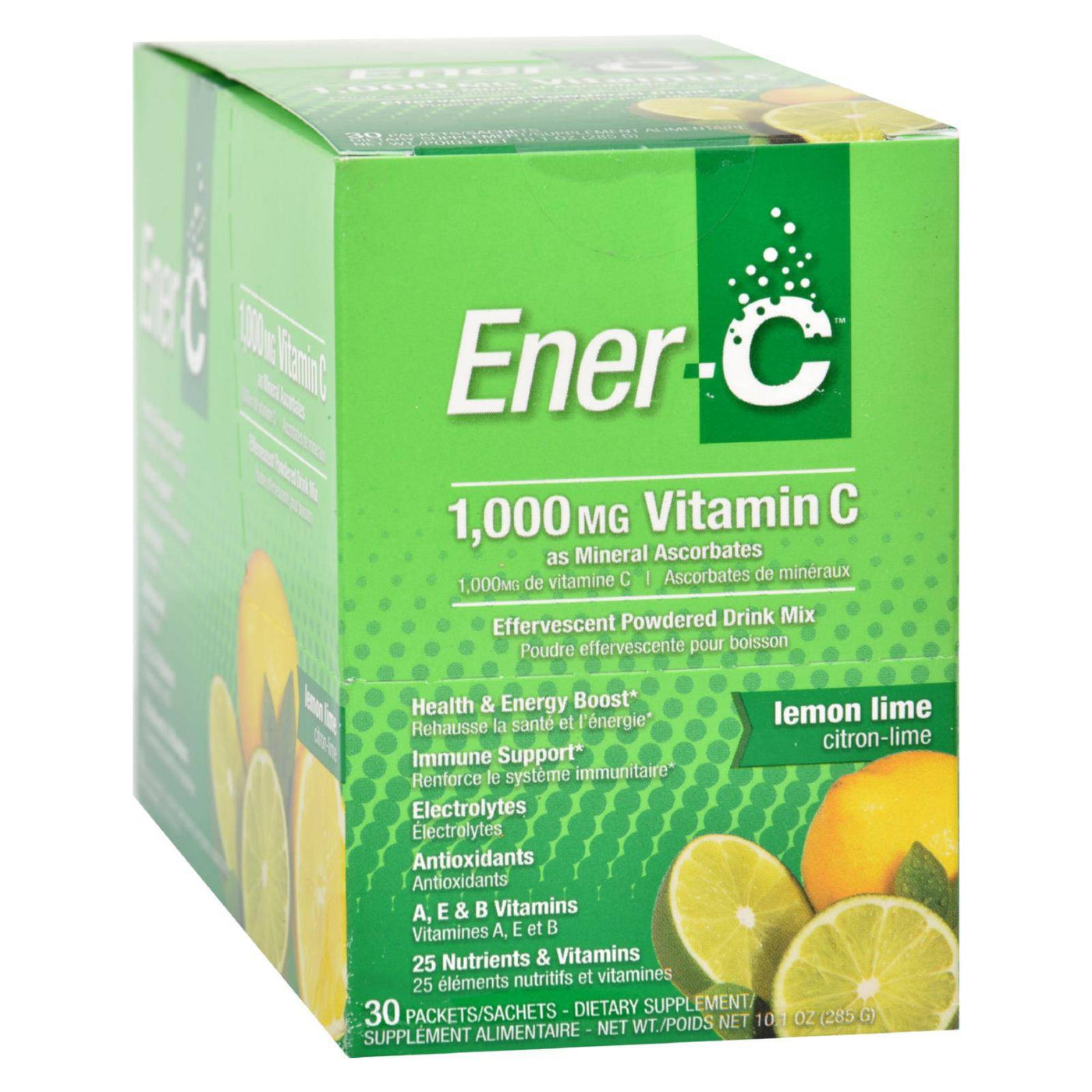 Ener-c Vitamin Drink Mix - Lemon Lime - 1000 Mg - 30 Packets | OnlyNaturals.us