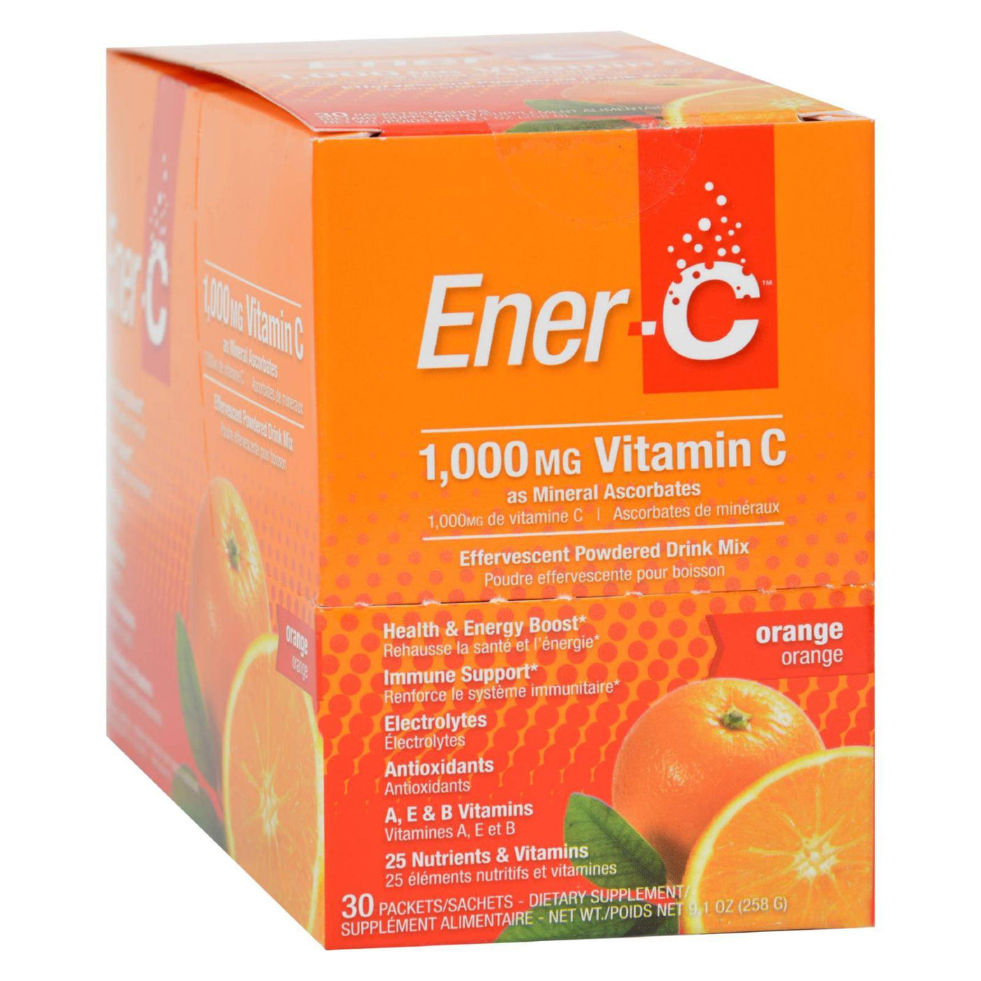 Ener-c Vitamin Drink Mix - Orange - 1000 Mg - 30 Packets | OnlyNaturals.us