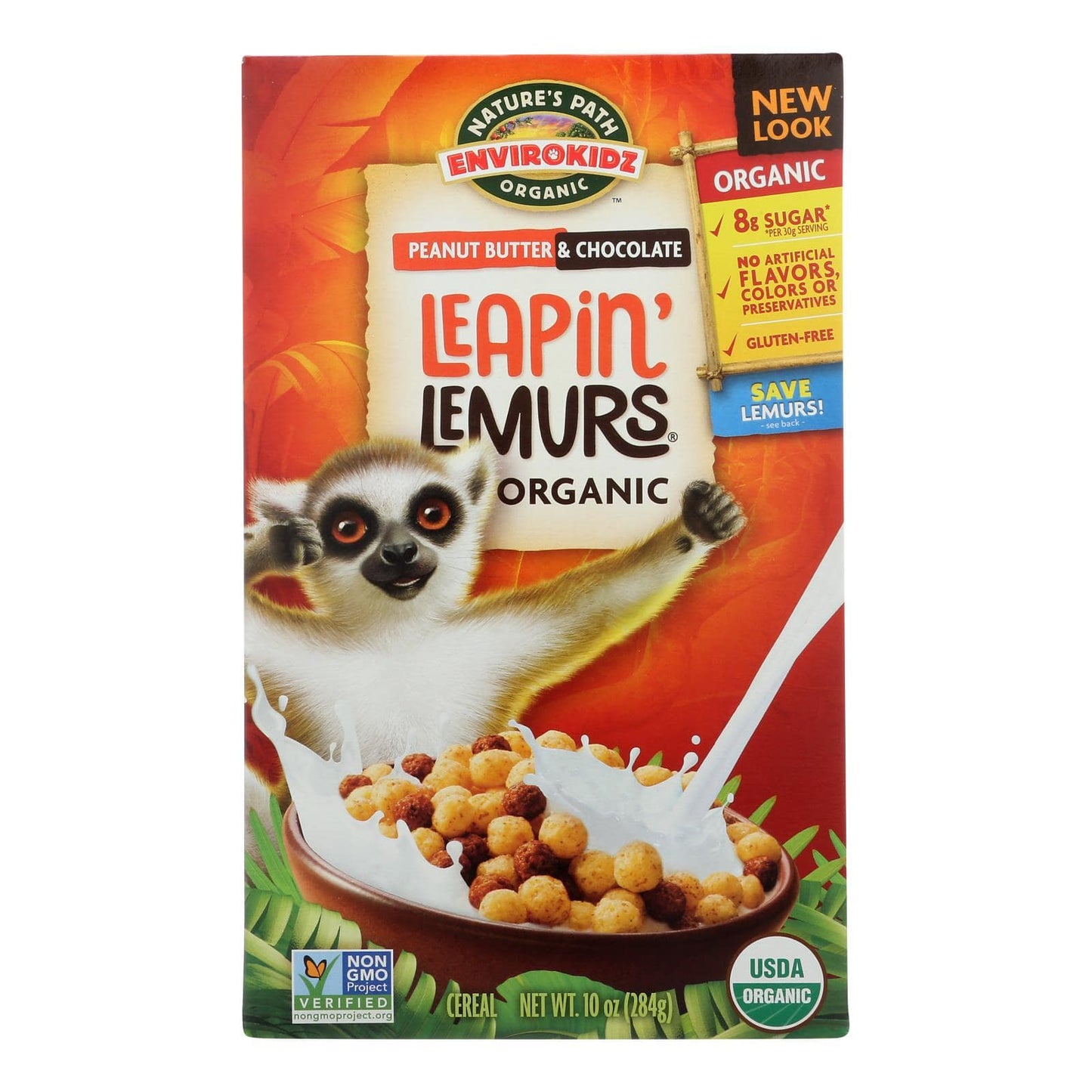 Buy Envirokidz - Leapin' Lemurs Cereal - Peanut Butter And Chocolate - Case Of 12 - 10 Oz.  at OnlyNaturals.us