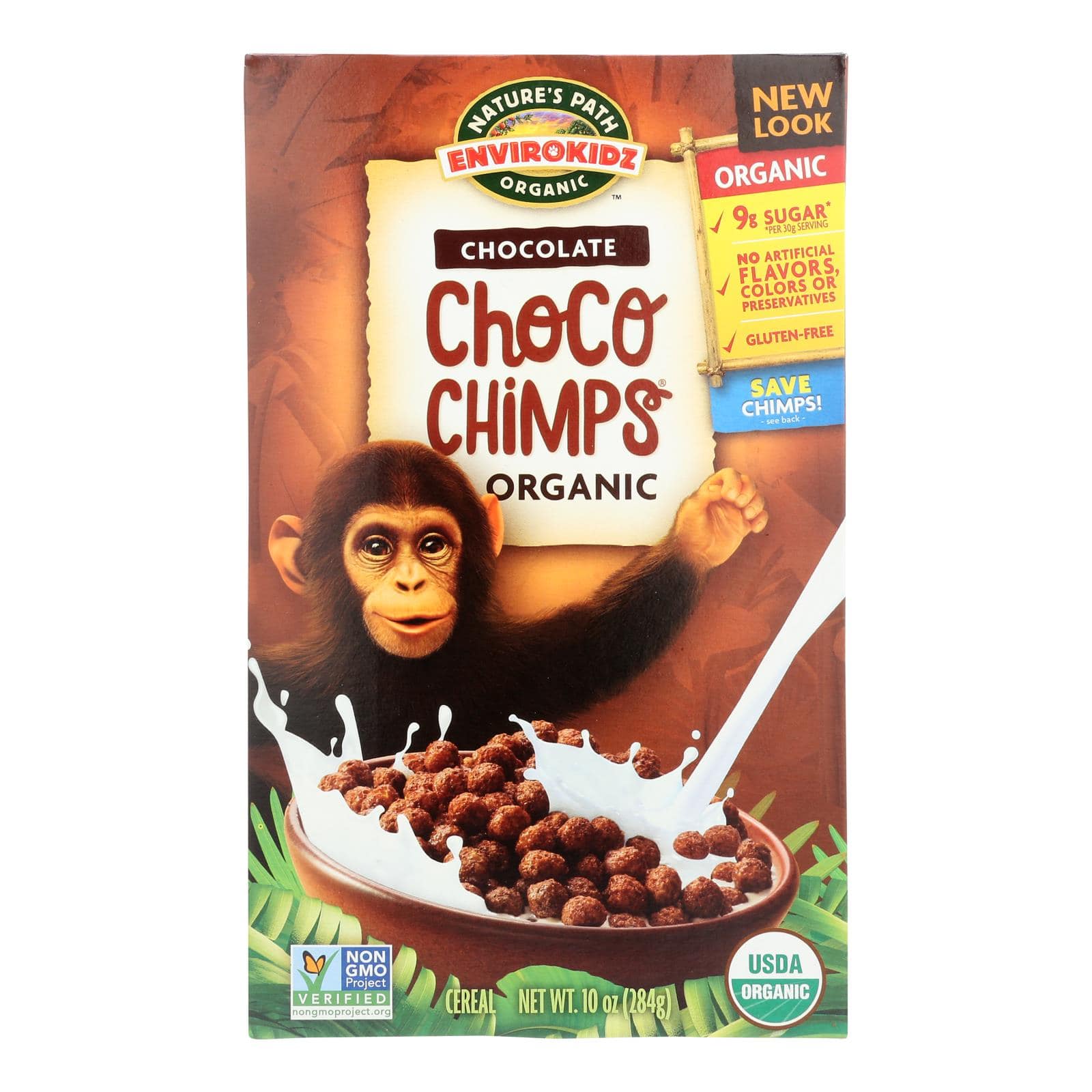 Envirokidz - Organic Cereal - Choco Chimps - Case Of 12 - 10 Oz. | OnlyNaturals.us