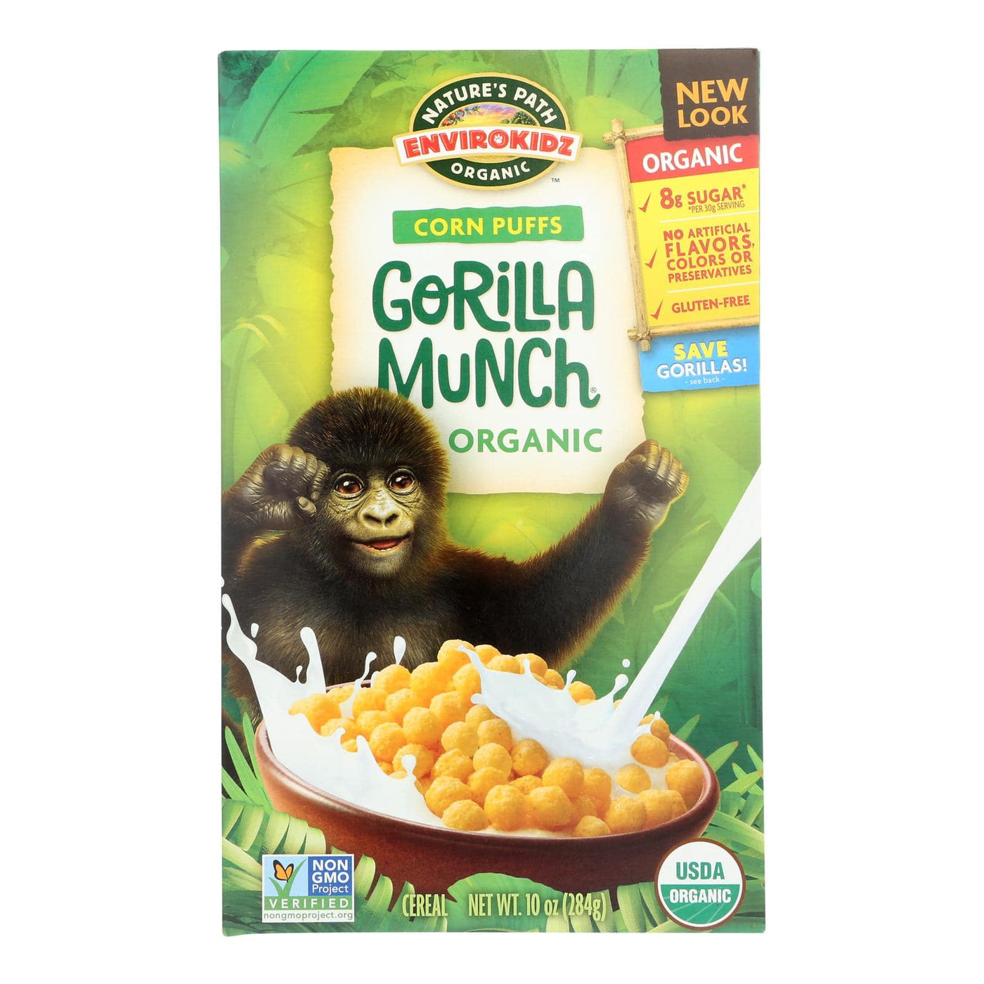 Buy Envirokidz - Organic Corn Puff - Gorilla Munch - Case Of 12 - 10 Oz.  at OnlyNaturals.us