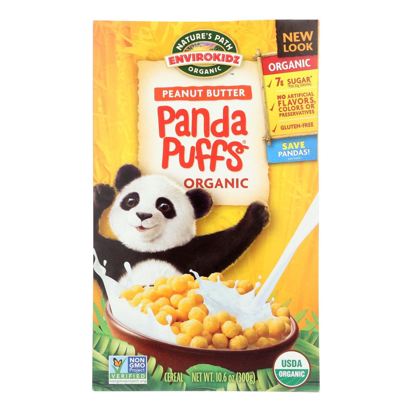 Buy Envirokidz - Organic Panda Puffs - Peanut Butter - Case Of 12 - 10.6 Oz.  at OnlyNaturals.us