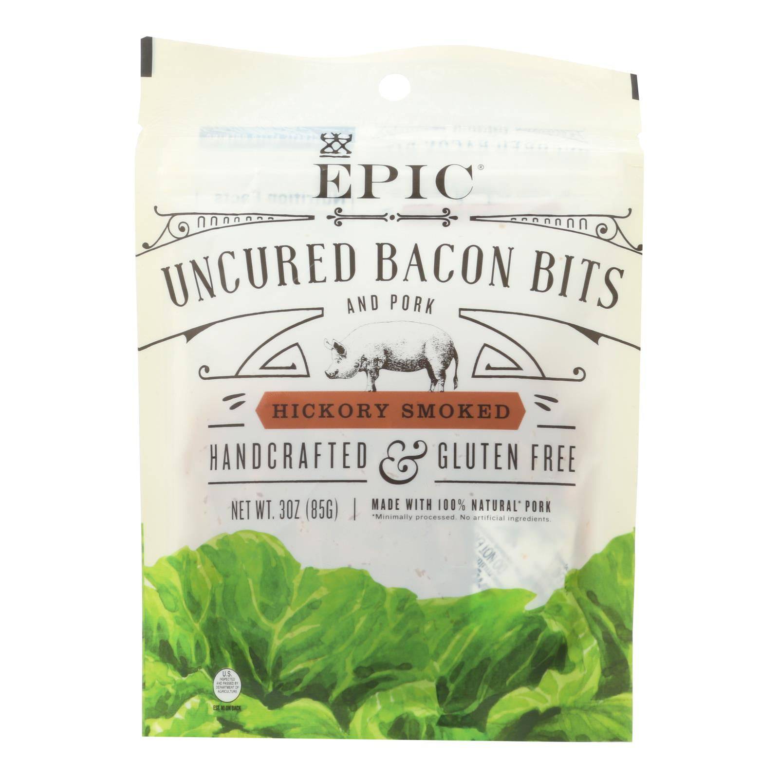 Epic - Bites - Bacon - Hickory Smoked - Case Of 10 - 3 Oz | OnlyNaturals.us