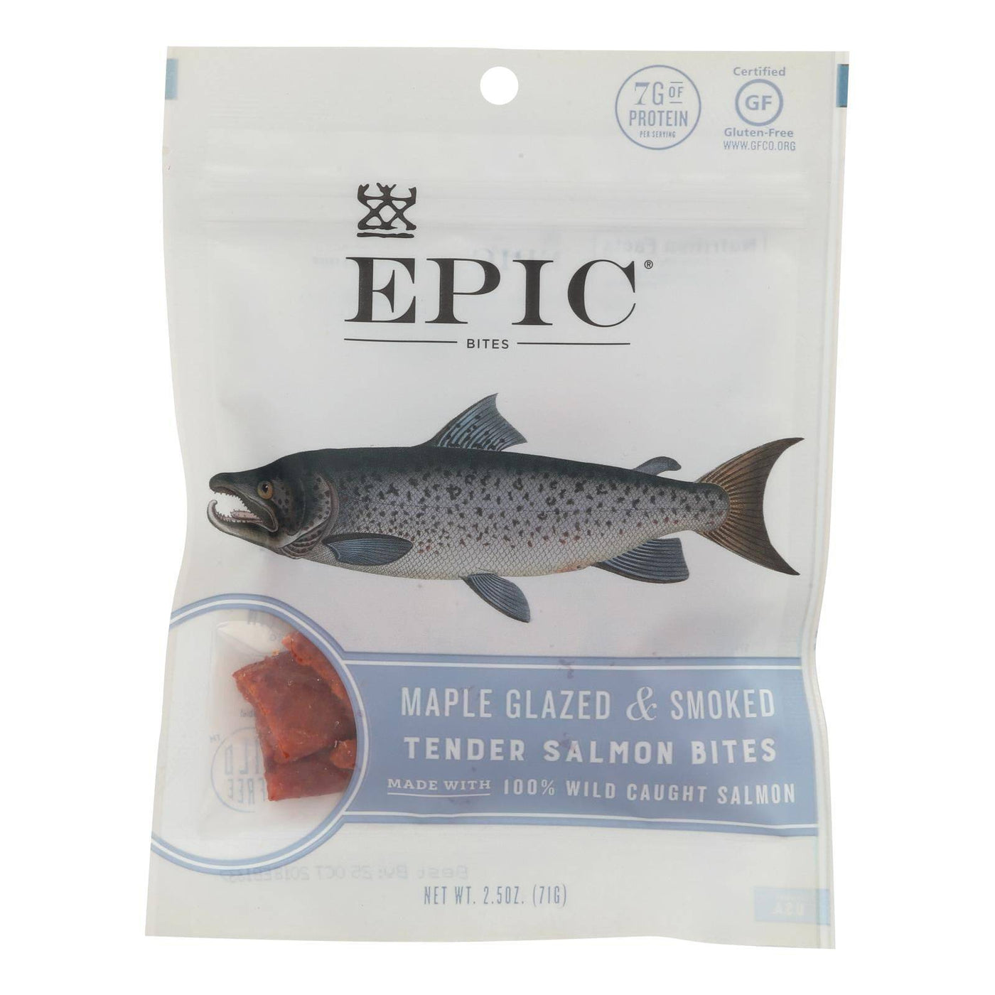 Epic - Jerky Bites - Salmon Maple Dill - Case Of 8 - 2.5 Oz. | OnlyNaturals.us