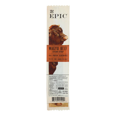 Buy Epic - Strips - Wagyu Beef Steak - Case Of 20 - .8 Oz  at OnlyNaturals.us