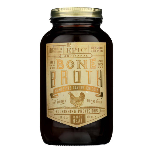 Buy Epic Bone Broth-homestyle Savory Chicken  - Case Of 6 - 14 Fz  at OnlyNaturals.us