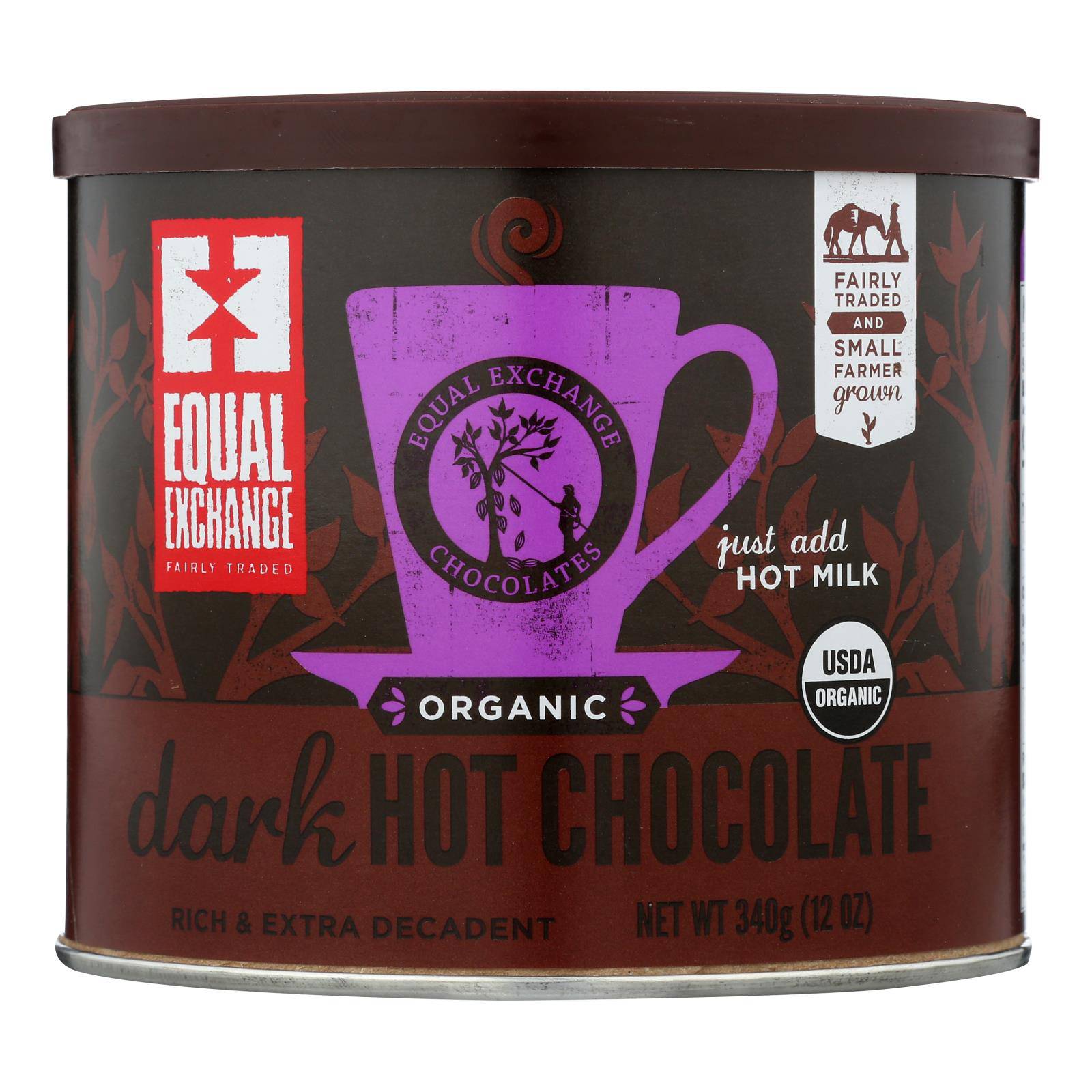 Buy Equal Exchange Hot Chocolate - Organic - Dark - Case Of 6 - 12 Oz  at OnlyNaturals.us