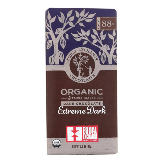 Buy Equal Exchange Organic Chocolate Bar - Extreme Dark - Case Of 12 - 2.8 Oz.  at OnlyNaturals.us