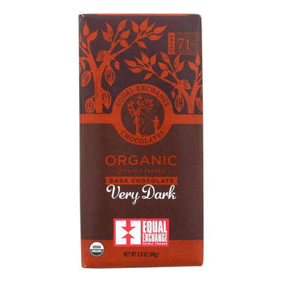 Equal Exchange Organic Chocolate Bar - Very Dark - Case Of 12 - 2.8 Oz. | OnlyNaturals.us