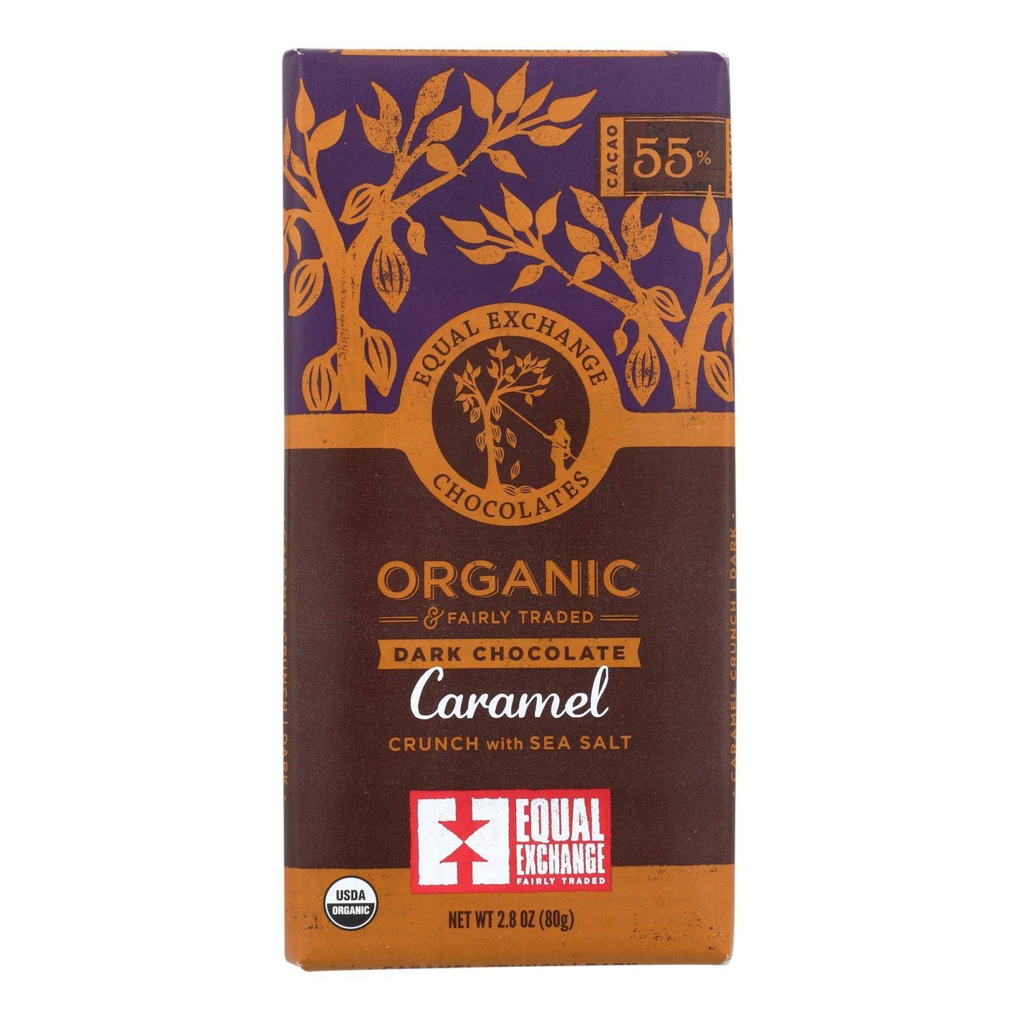 Buy Equal Exchange Organic Milk Chocolate Bar - Caramel Crunch With Sea Salt - Case Of 12 - 2.8 Oz.  at OnlyNaturals.us