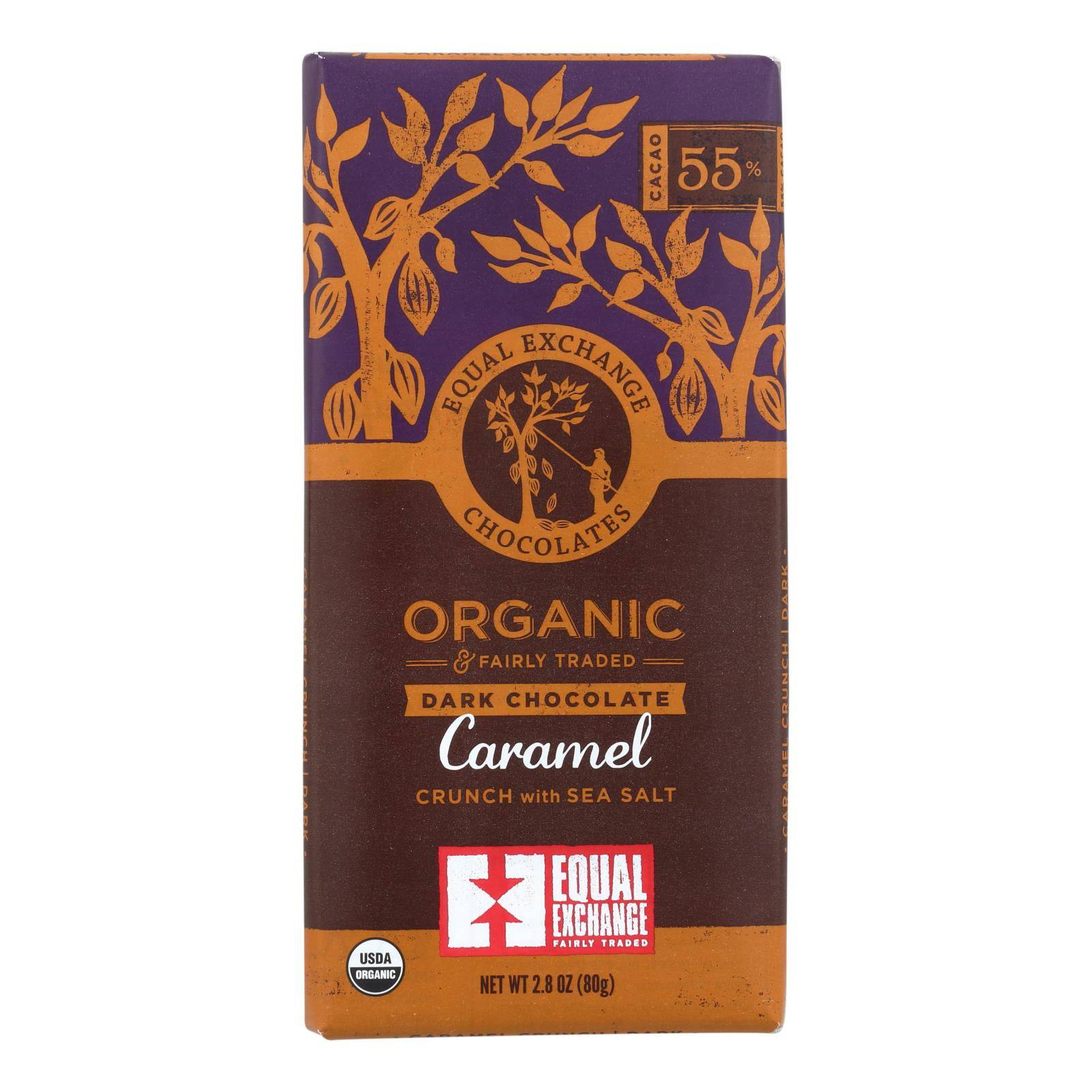 Buy Equal Exchange Organic Milk Chocolate Bar - Caramel Crunch With Sea Salt - Case Of 12 - 2.8 Oz.  at OnlyNaturals.us