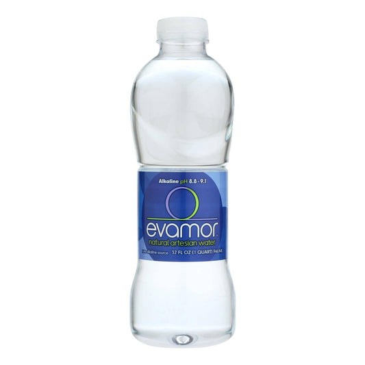 Evamor Naturally Alkaline Artesian Water - Natural Artesian - Case Of 12 - 32 Fl Oz. | OnlyNaturals.us