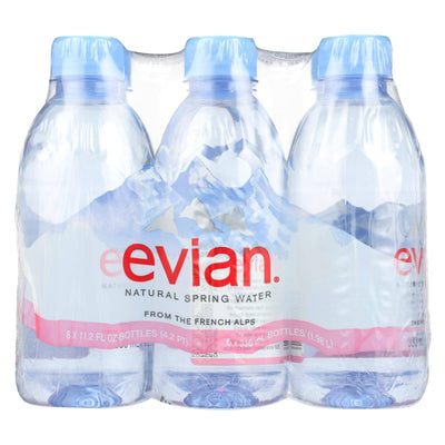 Buy Evians Spring Water Spring Water - Natural - Case Of 4 - 6-11.2fl Oz  at OnlyNaturals.us