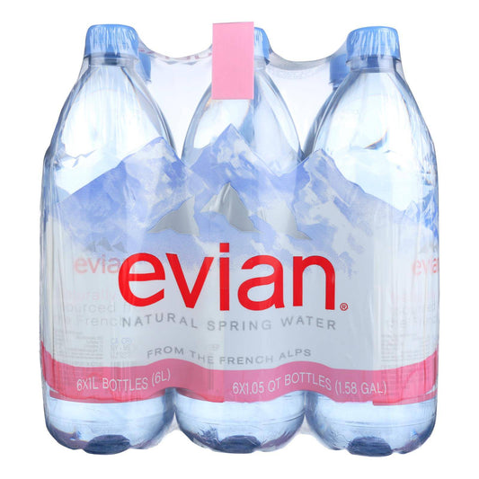 Evians Spring Water Spring Water - Plastic - Case Of 2 - 6-1 Ltr | OnlyNaturals.us