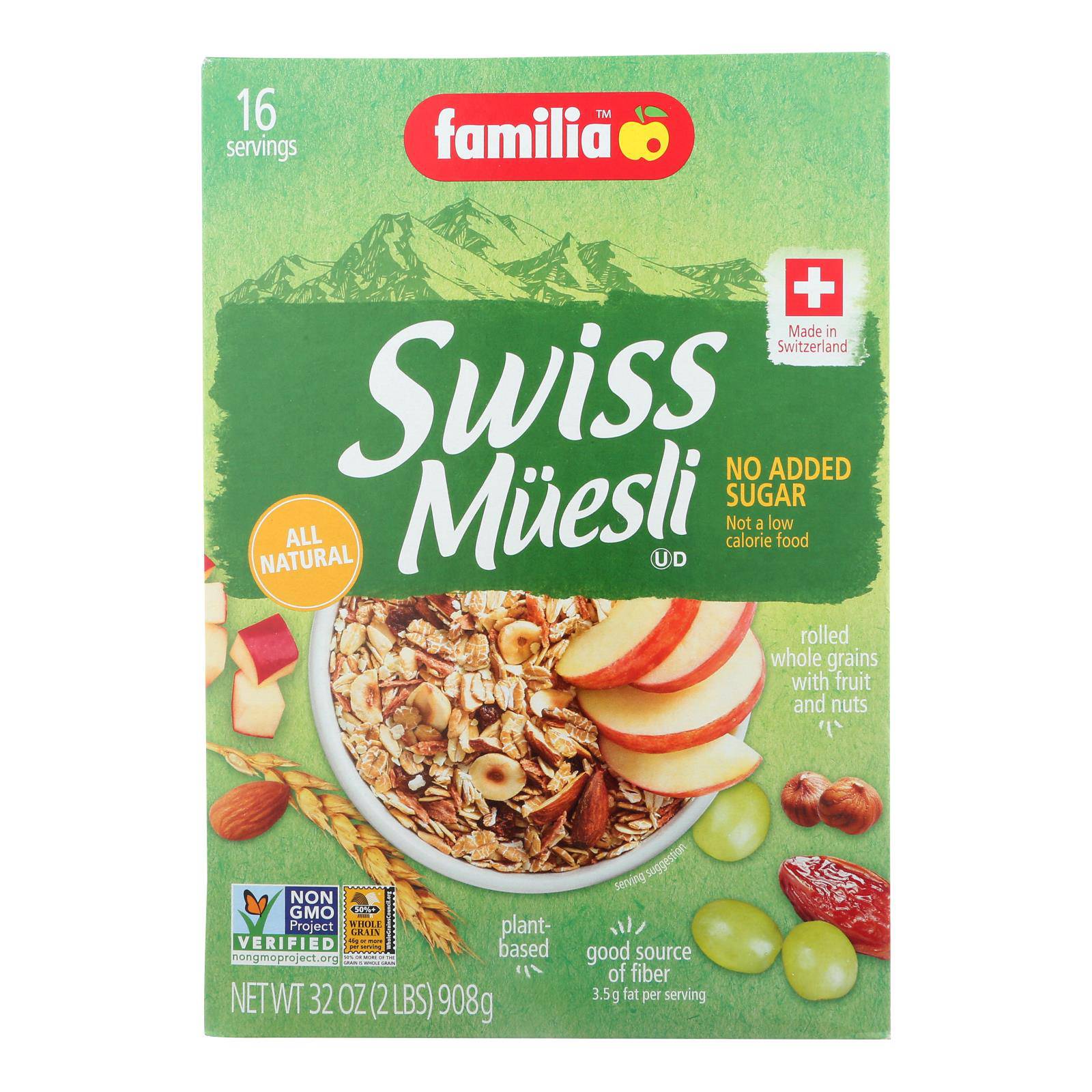 Familia - Muesli Swiss No Add Sugar - Case Of 6-29 Oz | OnlyNaturals.us