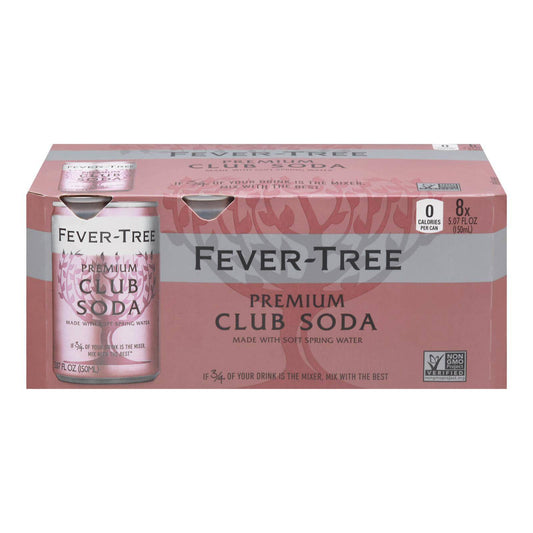 Fever-tree - Club Soda Cans - Case Of 3-8-5.07fz | OnlyNaturals.us