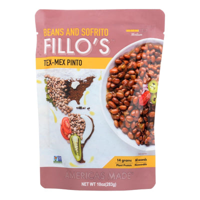 Fillo's Beans - Tex Mex Pinto - Case Of 6 - 10 Oz. | OnlyNaturals.us