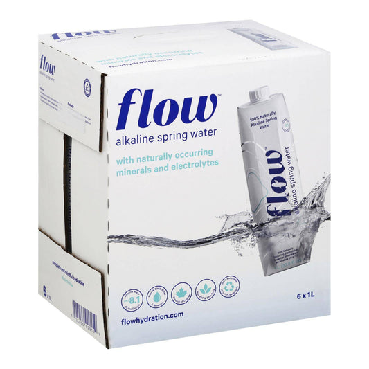 Flow Alkaline Spring Water - 1l Case Of 6 - Case Of 6 - 1 L | OnlyNaturals.us