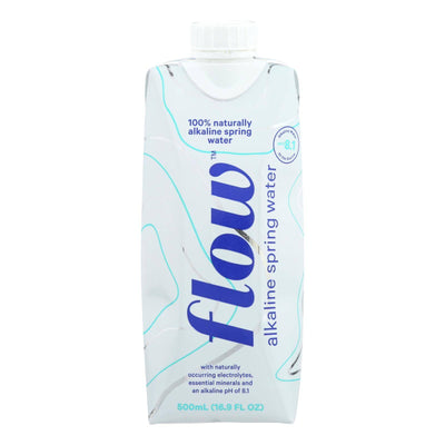 Buy Flow Spring Water - Natural Alkaline - Case Of 12 - 500 Ml  at OnlyNaturals.us
