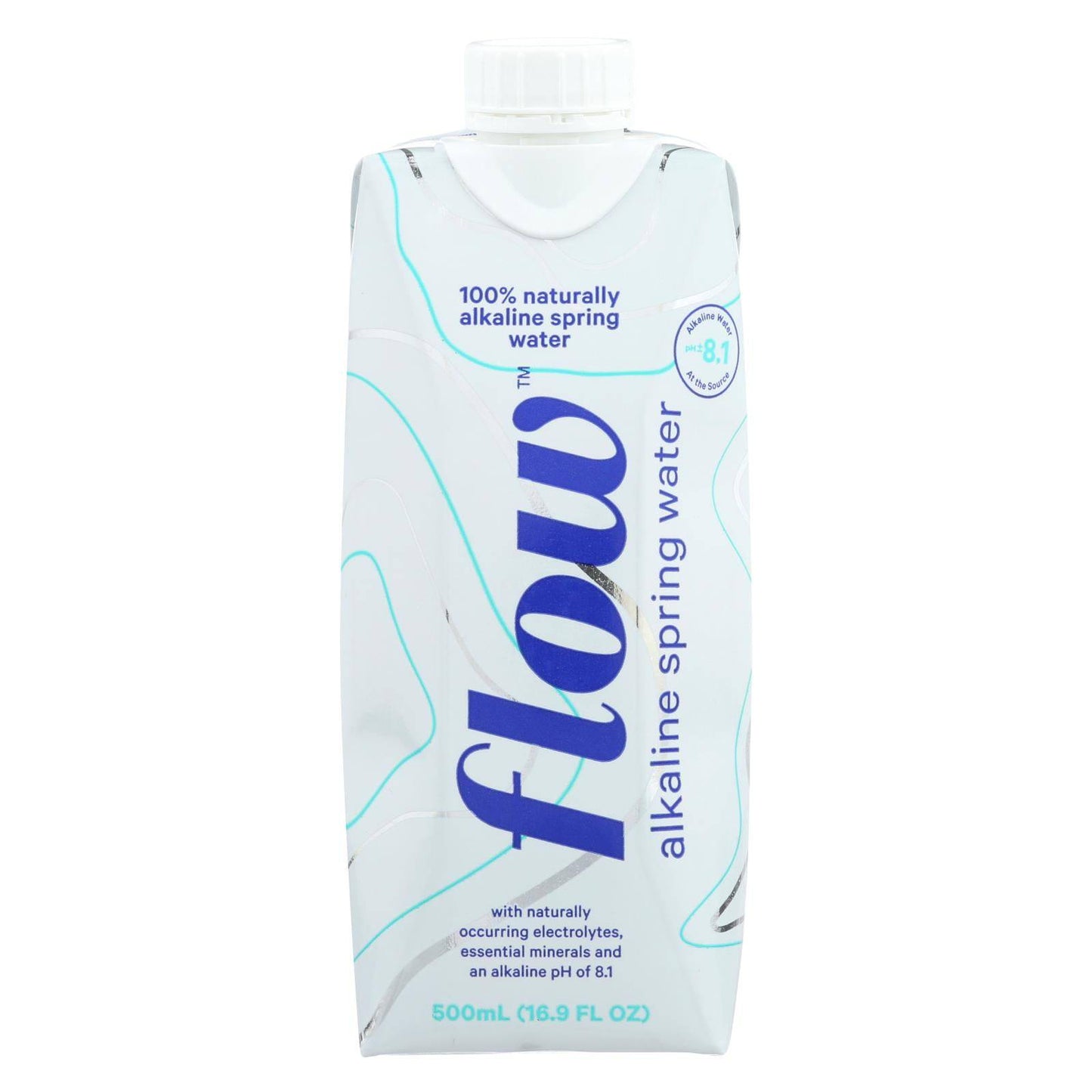 Flow Spring Water - Natural Alkaline - Case Of 6 - 500 Ml | OnlyNaturals.us