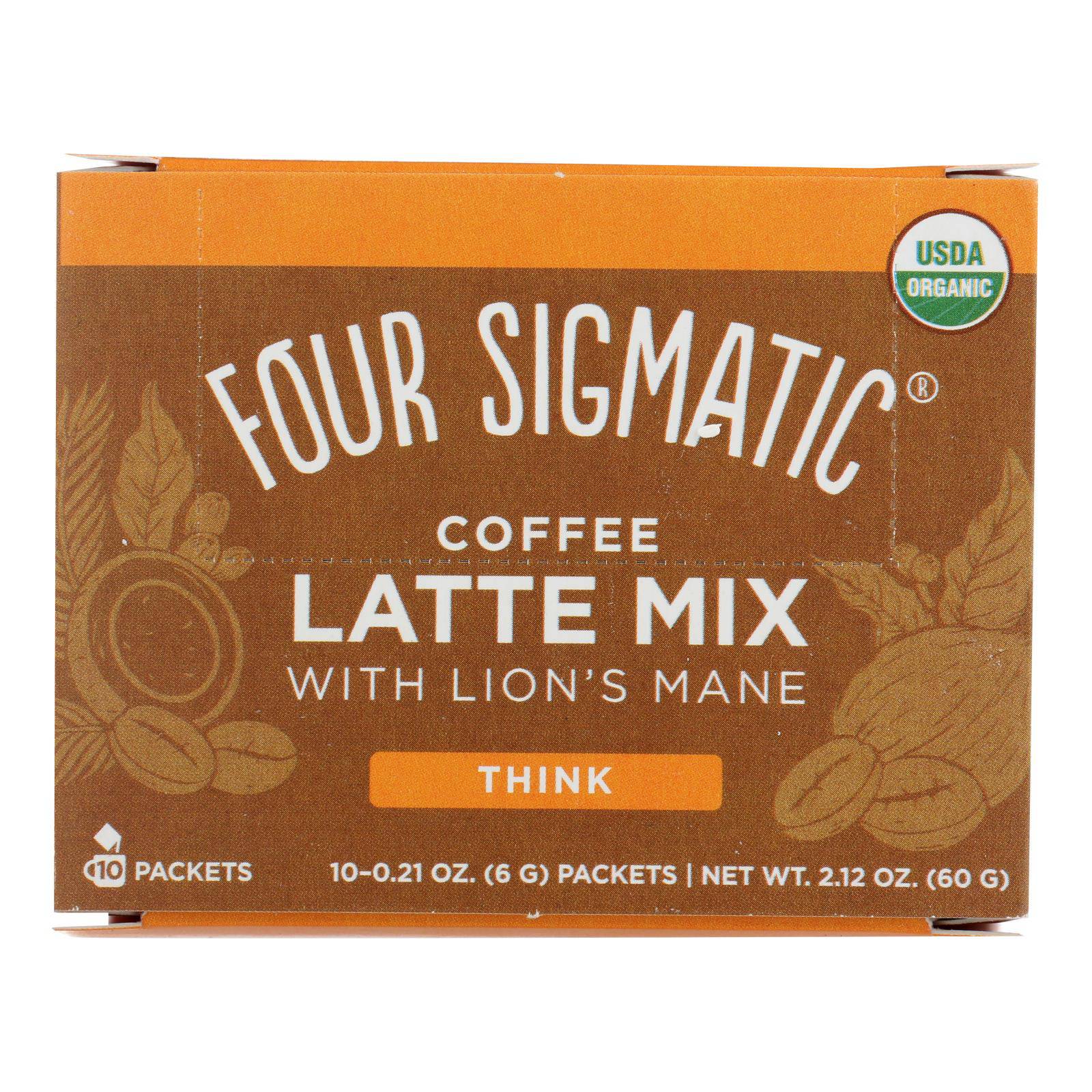 Four Sigmatic - Coffee Latte Lions Mane - 1 Each 1-10 Ct | OnlyNaturals.us