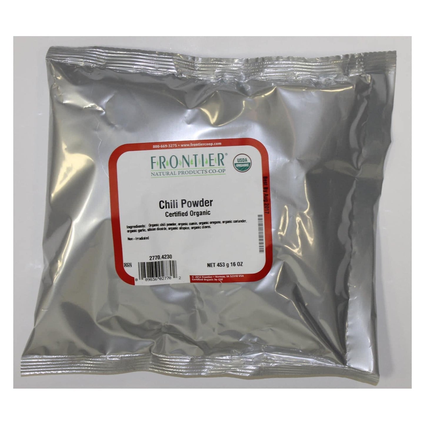 Buy Frontier Herb Chili Pepper Powder Seasoning Blend Organic - Single Bulk Item - 1lb  at OnlyNaturals.us