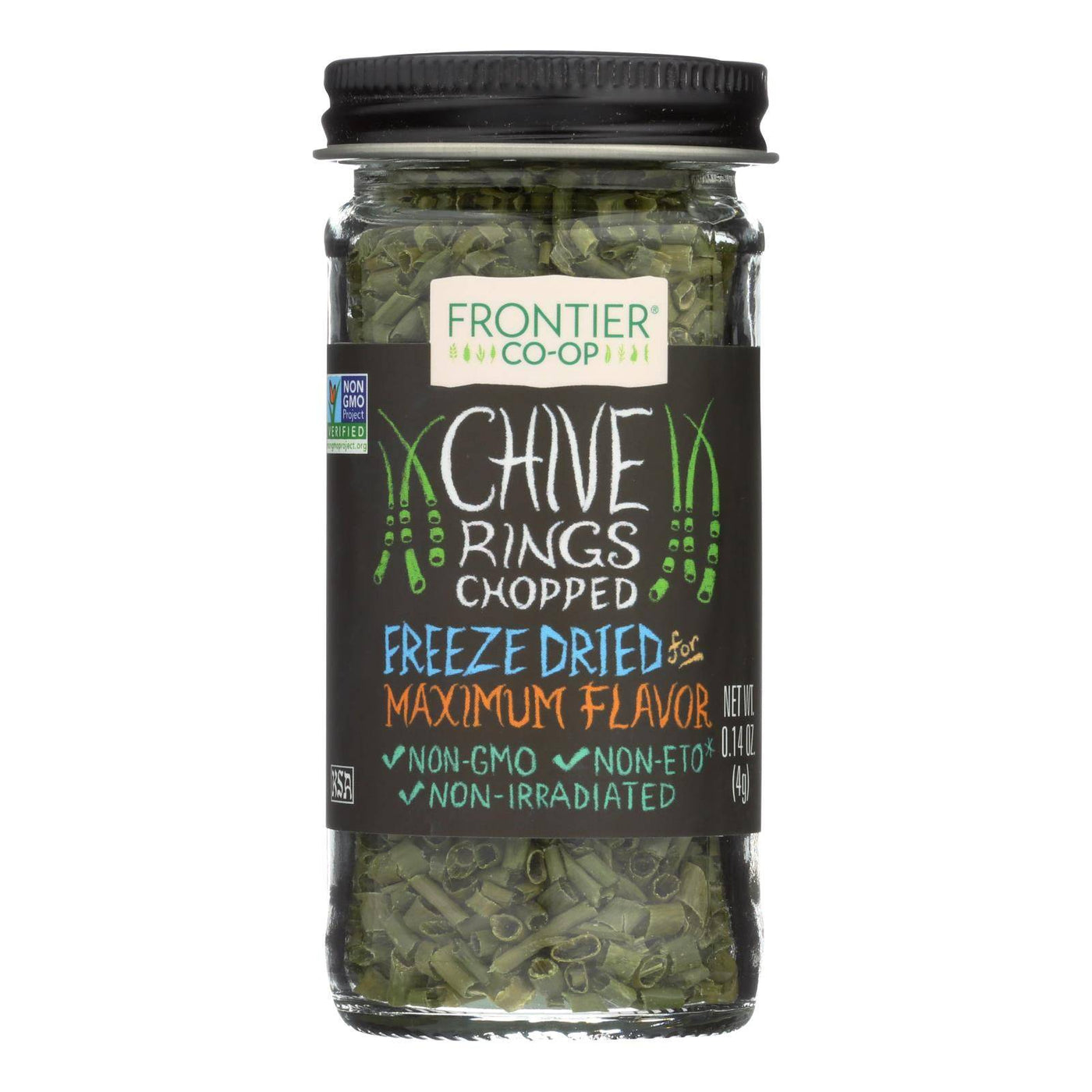Frontier Herb Chives - Freeze Dried - Cut And Sifted - .14 Oz | OnlyNaturals.us