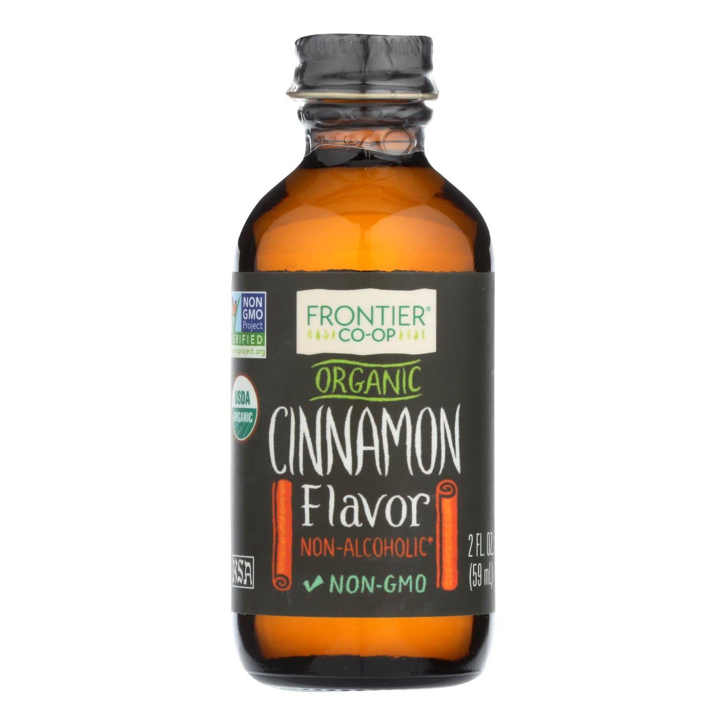 Frontier Herb Cinnamon Flavor - Organic - 2 Oz | OnlyNaturals.us