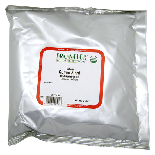 Frontier Herb Cumin Seed Organic Whole - Single Bulk Item - 1lb | OnlyNaturals.us