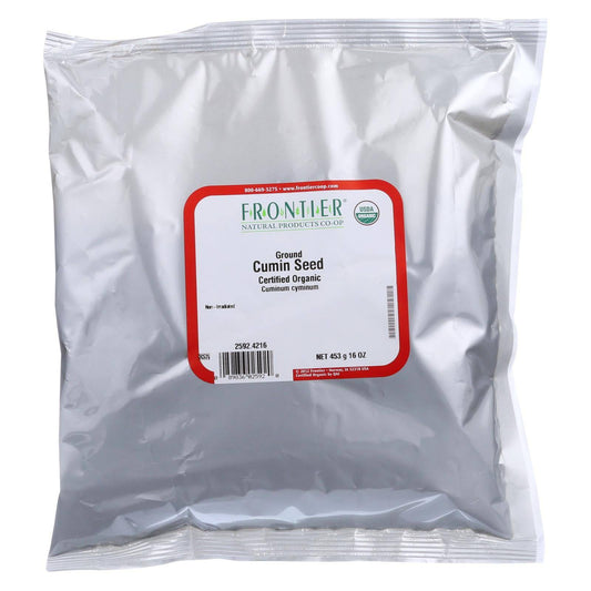 Frontier Herb Cumin Seed Powder - Organic - Ground - Bulk - 1 Lb | OnlyNaturals.us