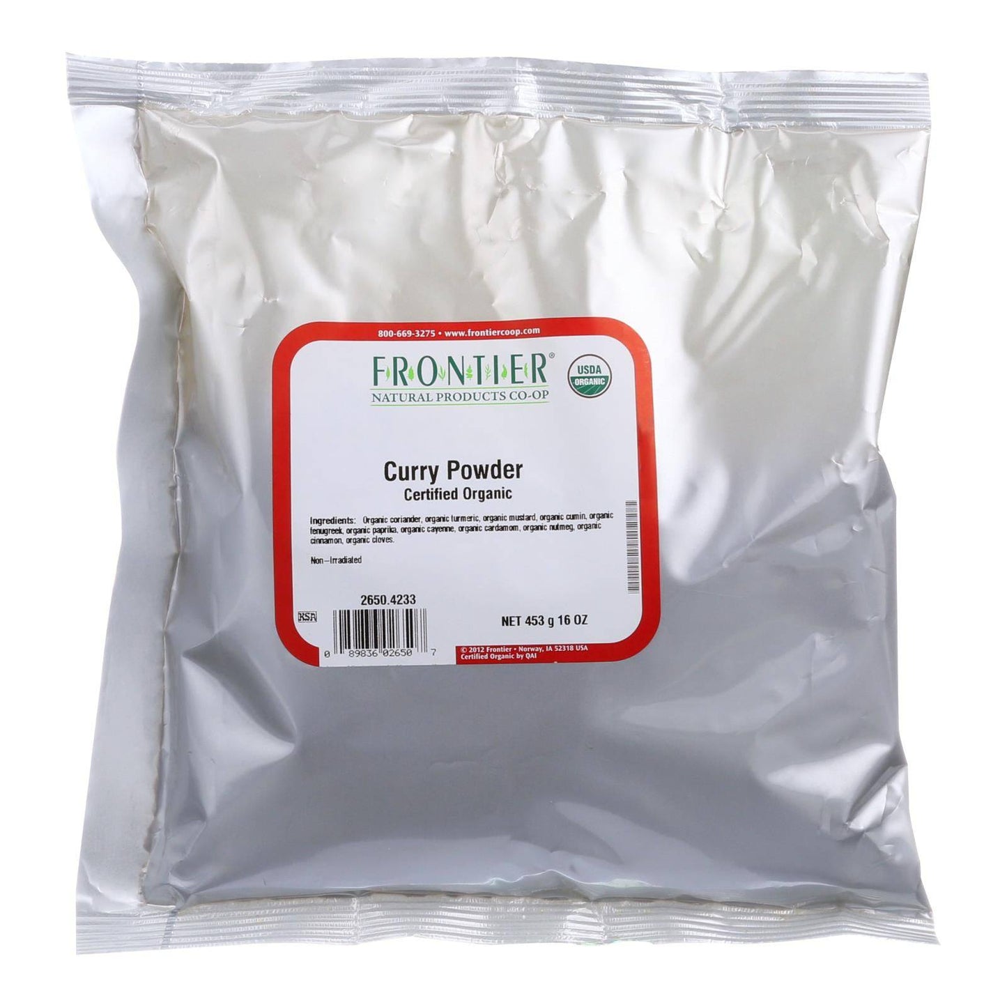 Buy Frontier Herb Curry Powder Seasoning Blend Organic - Single Bulk Item - 1lb  at OnlyNaturals.us