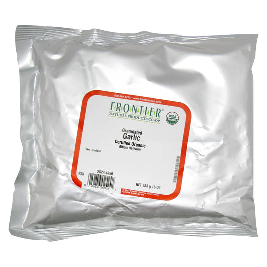 Frontier Herb Garlic Organic Granules - Single Bulk Item - 1lb | OnlyNaturals.us